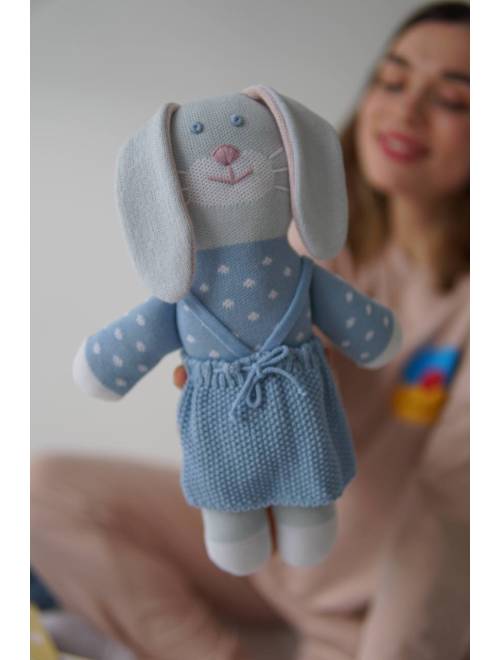 Зайчик Єва блакитний 