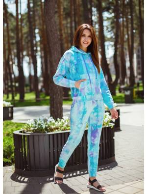 Костюм К-М-3 бірюзовий tie-dye